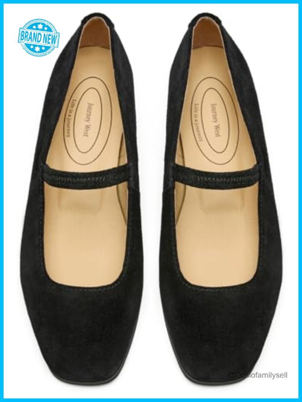 Womens Leather Mary Jane Flats Sheepskin Lined Slip On Comfort Dress Shoes